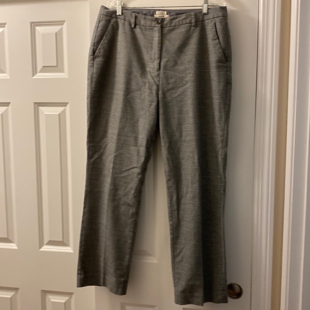 LL Bean gray plaid pants